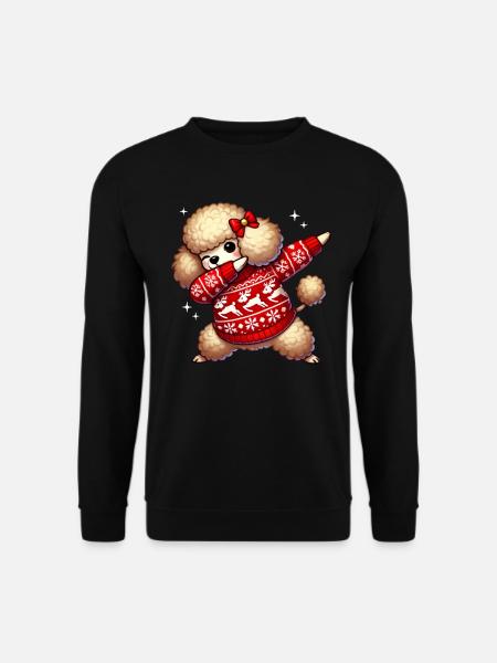 Christmas Poodle Lover Poodle Ugly - Unisex Sweatshirt - black