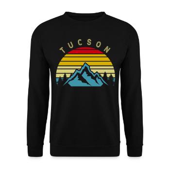 Arizona Phoenix Sedona USA Grand Canyon Amerika - Unisex Pullover - Schwarz - Vorne - Alina (178cm) & Michal (187cm)