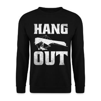 Hang gliding Paragliding hang gliding - Unisex Sweatshirt - black - Front - Alina (178cm) & Michal (187cm)