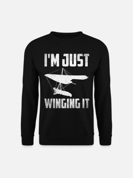 Drachenfliegen Gleitschirmfliegen Hängegleiter - Unisex Pullover - Schwarz