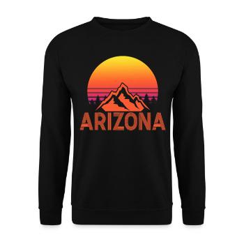 Arizona State Sedona Phoenix Grand Canyon AZ - Unisex Sweatshirt - black - Front - Alina (178cm) & Michal (187cm)