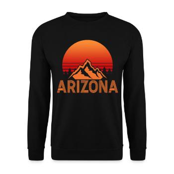 Arizona State Sedona Phoenix Grand Canyon AZ - Unisex Sweatshirt - black - Front - Alina (178cm) & Michal (187cm)