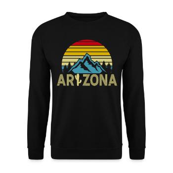 Arizona State Sedona Phoenix Grand Canyon AZ - Unisex Sweatshirt - black - Front - Alina (178cm) & Michal (187cm)