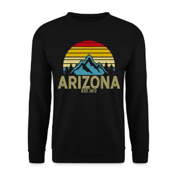 Arizona State Sedona Phoenix Grand Canyon AZ - Unisex Sweatshirt - black - Front - Alina (178cm) & Michal (187cm)