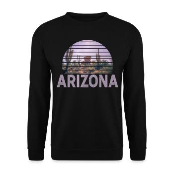 Arizona State Sedona Phoenix Grand Canyon AZ - Unisex Sweatshirt - black - Front - Alina (178cm) & Michal (187cm)