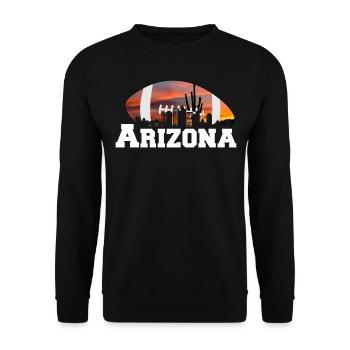 Arizona State Sedona Phoenix Grand Canyon AZ - Unisex Sweatshirt - black - Front - Alina (178cm) & Michal (187cm)