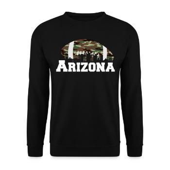 Arizona State Sedona Phoenix Grand Canyon AZ - Unisex Sweatshirt - black - Front - Alina (178cm) & Michal (187cm)