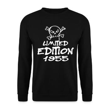 Limited Edition 1955 Geburtstag 1955 Geboren - Unisex Pullover - Schwarz - Vorne - Alina (178cm) & Michal (187cm)