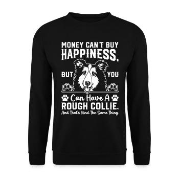 Rough Collie Sayings Rough Collie Quotes - Unisex Sweatshirt - black - Front - Alina (178cm) & Michal (187cm)