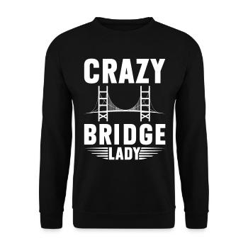 Bridge Engineer Bridge Construction Civil Engineering - Unisex Sweatshirt - black - Front - Alina (178cm) & Michal (187cm)