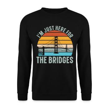 Bridge Engineer Bridge Construction Civil Engineering - Unisex Sweatshirt - black - Front - Alina (178cm) & Michal (187cm)