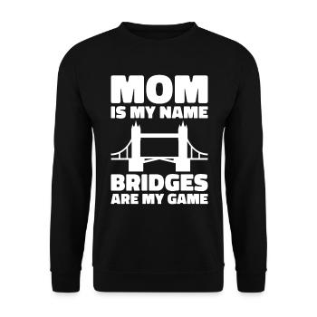 Bridge Engineer Bridge Construction Civil Engineering - Unisex Sweatshirt - black - Front - Alina (178cm) & Michal (187cm)