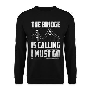 Bridge Engineer Bridge Construction Civil Engineering - Unisex Sweatshirt - black - Front - Alina (178cm) & Michal (187cm)
