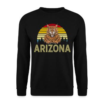 Arizona State Sedona Phoenix Grand Canyon AZ - Unisex Sweatshirt - black - Front - Alina (178cm) & Michal (187cm)