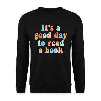 Book Books Library Reading Literature Read Books - Unisex Sweatshirt - black - Front - Alina (178cm) & Michal (187cm)