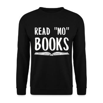 Book Books Library Reading Literature Read Books - Unisex Sweatshirt - black - Front - Alina (178cm) & Michal (187cm)