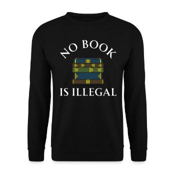 Book Books Library Reading Literature Read Books - Unisex Sweatshirt - black - Front - Alina (178cm) & Michal (187cm)