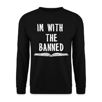 Book Books Library Reading Literature Read Books - Unisex Sweatshirt - black - Front - Alina (178cm) & Michal (187cm)