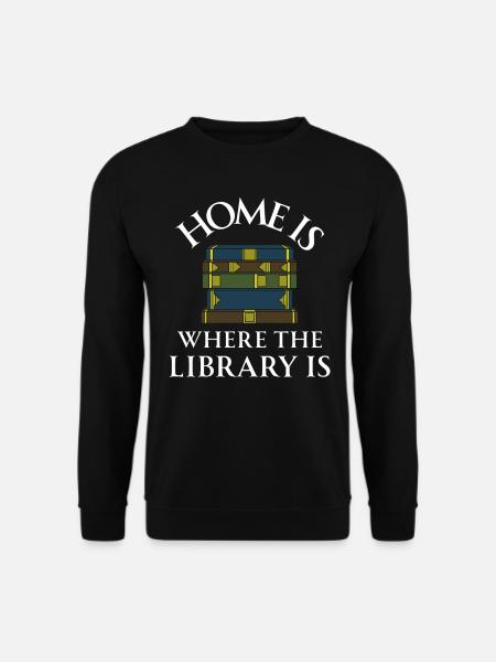 Buch Bücher Bibliothek Literatur Lesen Read Books - Unisex Pullover - Schwarz