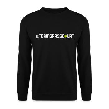 Raquette de joueur de tennis drôle - Sweat-shirt Unisexe - noir - Devant - Alina (178cm) & Michal (187cm)
