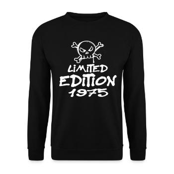 Edition Limitée 1975 Anniversaire Né 1975 - Sweat-shirt Unisexe - noir - Devant - Alina (178cm) & Michal (187cm)