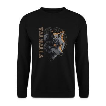 Vegvisir Wolf Runes Culture nordique Valhalla - Sweat-shirt Unisexe - noir - Devant - Alina (178cm) & Michal (187cm)