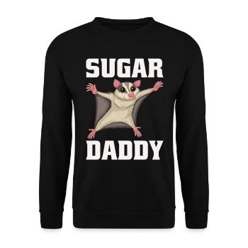 Flying Squirrel Suger Glider Short-headed Glider - Unisex Sweatshirt - black - Front - Alina (178cm) & Michal (187cm)