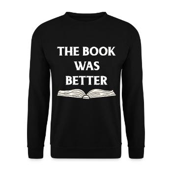 Livre Livres Bibliothèque Lecture Littérature Lire Livres - Sweat-shirt Unisexe - noir - Devant - Alina (178cm) & Michal (187cm)