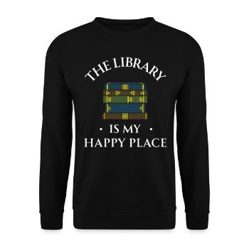 Livre Livres Bibliothèque Lecture Littérature Lire Livres - Sweat-shirt Unisexe - noir - Devant - Alina (178cm) & Michal (187cm)