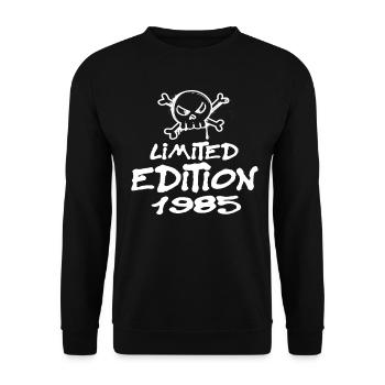 Limited Edition 1985 Geburtstag 1985 Geboren - Unisex Pullover - Schwarz - Vorne - Alina (178cm) & Michal (187cm)
