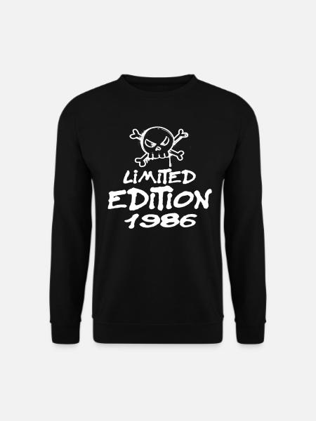 Limited Edition 1986 Geburtstag 1986 Geboren - Unisex Pullover - Schwarz