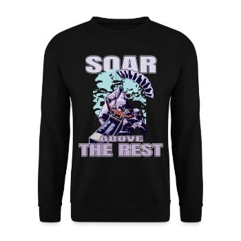 Envolez-vous au-dessus des autres – Paragliding Design - Sweat-shirt Unisexe - noir - Devant - Alina (178cm) & Michal (187cm)