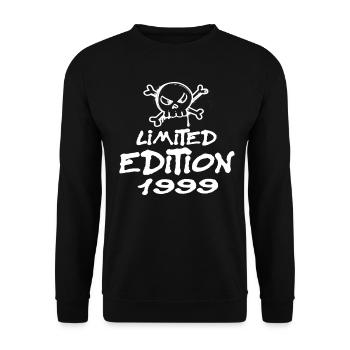 Limited Edition 1999 Birthday Born 1999 - Unisex Sweatshirt - black - Front - Alina (178cm) & Michal (187cm)