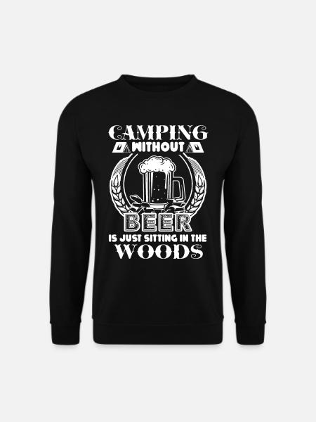 Camping Without Beer - Unisex Sweatshirt - black