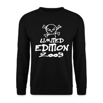 Limited Edition 2003 Geburtstag 2003 Geboren - Unisex Pullover - Schwarz - Vorne - Alina (178cm) & Michal (187cm)