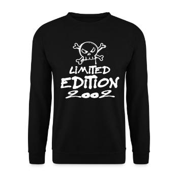 Limited Edition 2002 Geburtstag 2002 Geboren - Unisex Pullover - Schwarz - Vorne - Alina (178cm) & Michal (187cm)