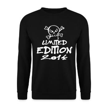 Limited Edition 2014 Geburtstag 2014 Geboren - Unisex Pullover - Schwarz - Vorne - Alina (178cm) & Michal (187cm)