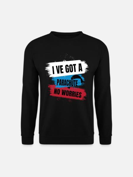 Solitude dans le ciel – Parapente - Sweat-shirt Unisexe - noir