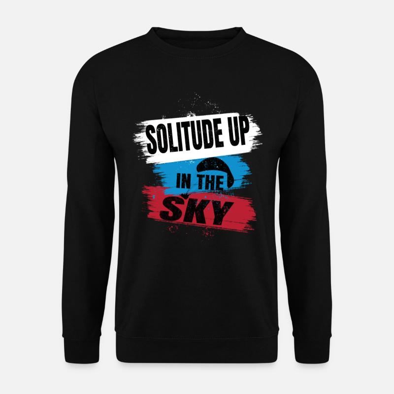 Solitude dans le ciel – Parapente - Sweat-shirt Unisexe - noir