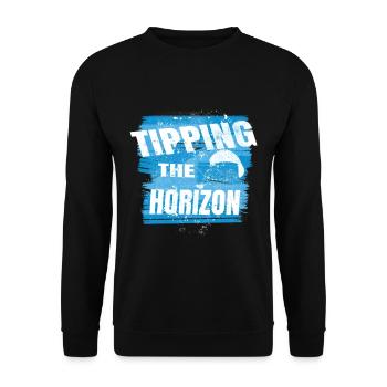 Tipping the Horizon – Paragliding Adventure - Unisex Sweatshirt - black - Front - Alina (178cm) & Michal (187cm)