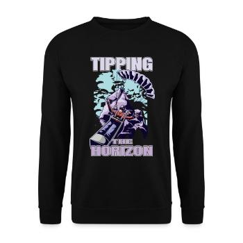 Tipping the Horizon – Paragliding Adventure - Unisex Sweatshirt - black - Front - Alina (178cm) & Michal (187cm)