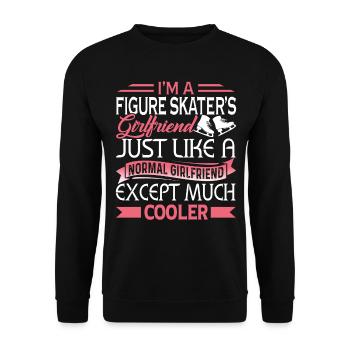 I'm A Cooler Figure Skating Girl - Unisex Sweatshirt - black - Front - Alina (178cm) & Michal (187cm)