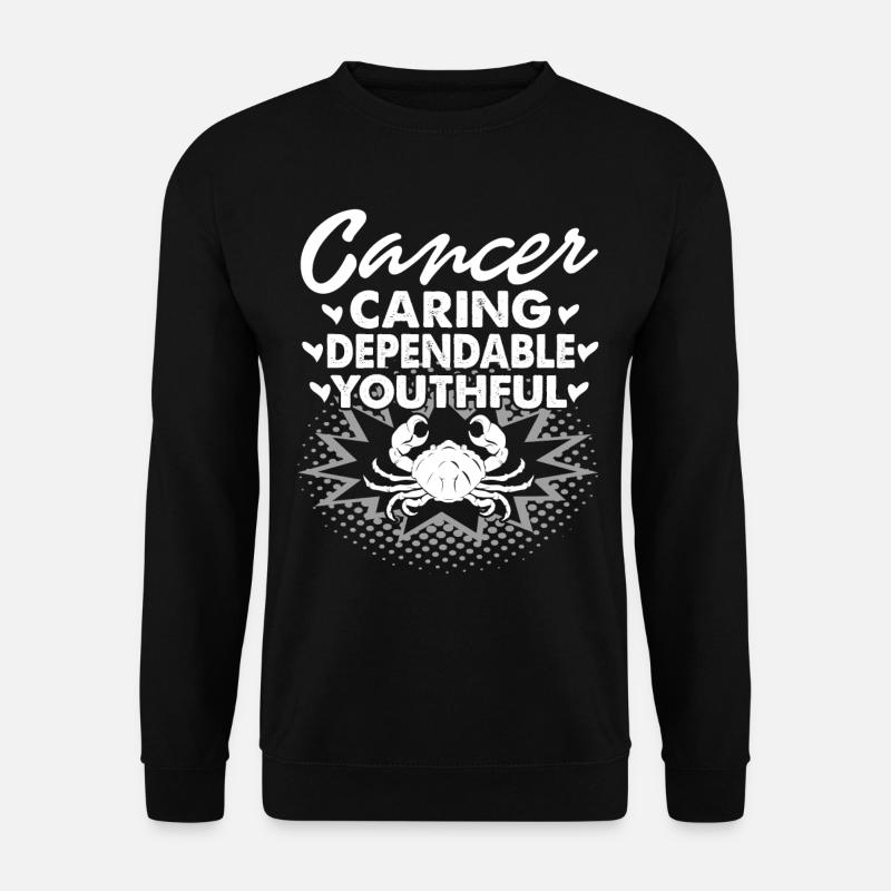 Cancer Caring Dependable Youthful - Unisex Sweatshirt - black