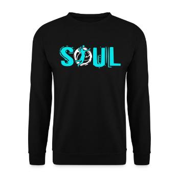 Volleyball Soul - Unisex Sweatshirt - black - Front - Alina (178cm) & Michal (187cm)