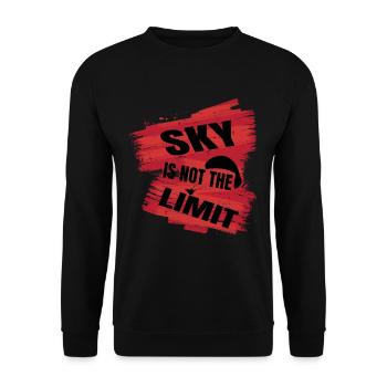 Sky Is Not the Limit – Paragliding Adventure - Unisex Sweatshirt - black - Front - Alina (178cm) & Michal (187cm)