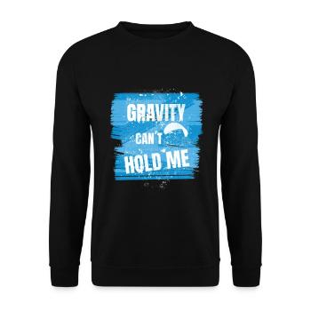 Gravity Can’t Hold Me – Puissance du parapente - Sweat-shirt Unisexe - noir - Devant - Alina (178cm) & Michal (187cm)