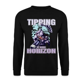 Tipping the Horizon – Paragliding Adventure - Unisex Sweatshirt - black - Front - Alina (178cm) & Michal (187cm)