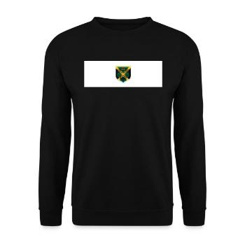 Jamaica Jamaika Rasta Raggea Rastafari Flagge - Unisex Pullover - Schwarz - Vorne - Alina (178cm) & Michal (187cm)