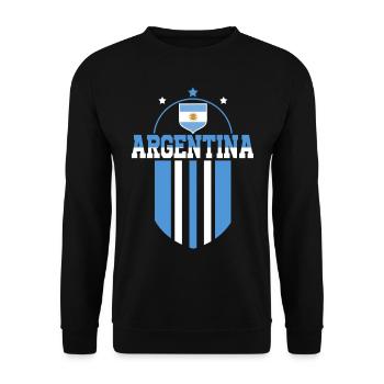 Argentine Cadeau Argentine Drapeau argentin - Sweat-shirt Unisexe - noir - Devant - Alina (178cm) & Michal (187cm)