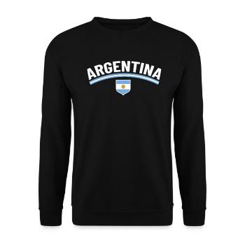 Argentine Cadeau Argentine Drapeau argentin - Sweat-shirt Unisexe - noir - Devant - Alina (178cm) & Michal (187cm)